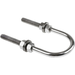 Рым-болт U-образный D13 мм, Lрез. 89 мм нерж (11426)